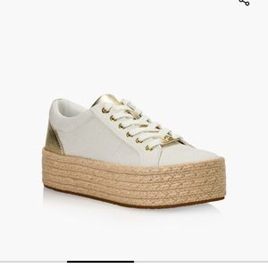 michael michael kors white ‘libby’ sneakers